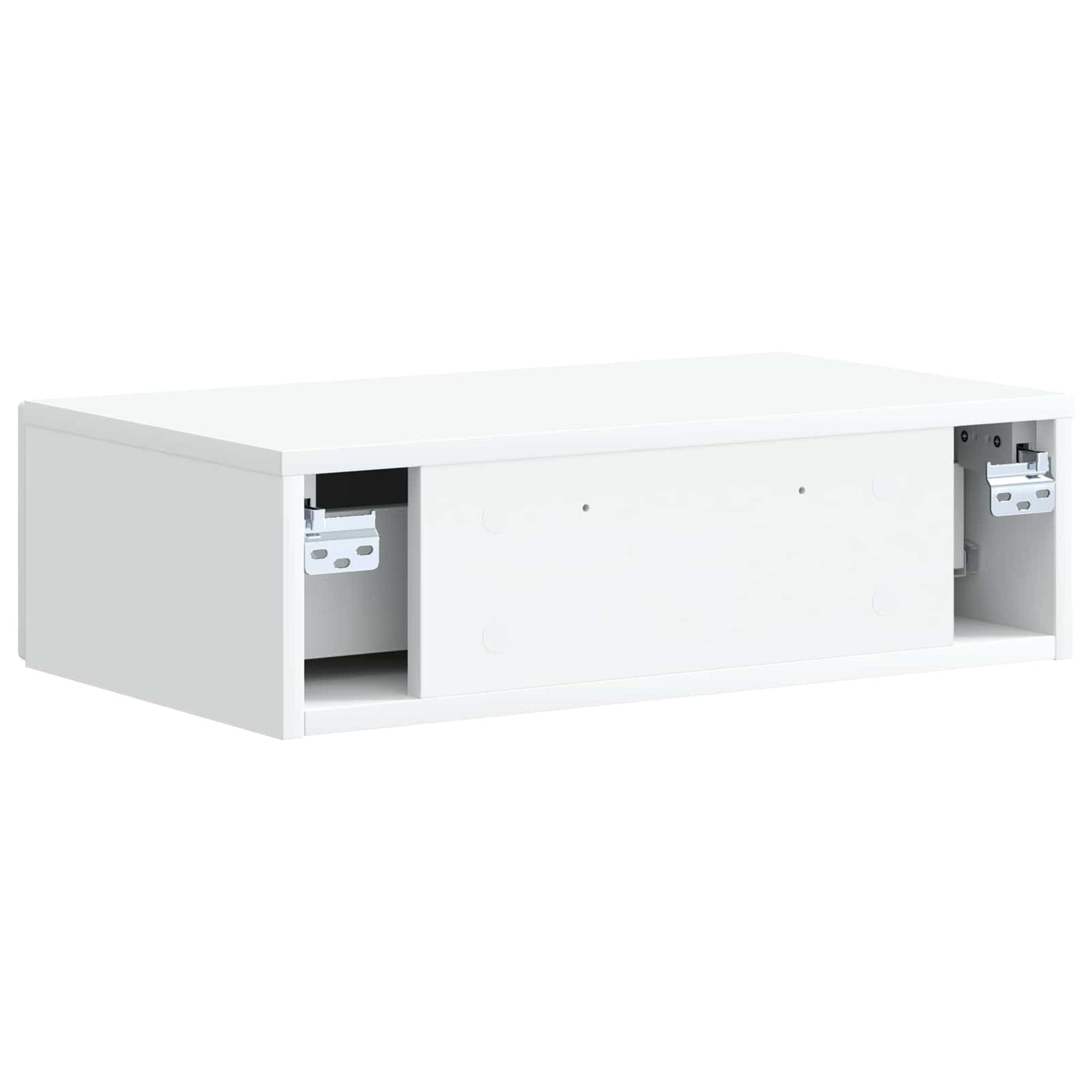 vidaXL Wall-Mounted Side Table White 59 x 34.5 x 17 cm Engineered Wood