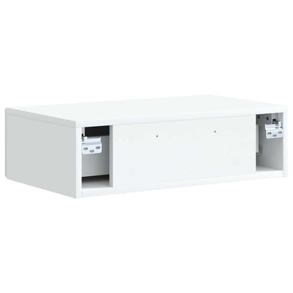 vidaXL Wall-Mounted Side Table White 59 x 34.5 x 17 cm Engineered Wood