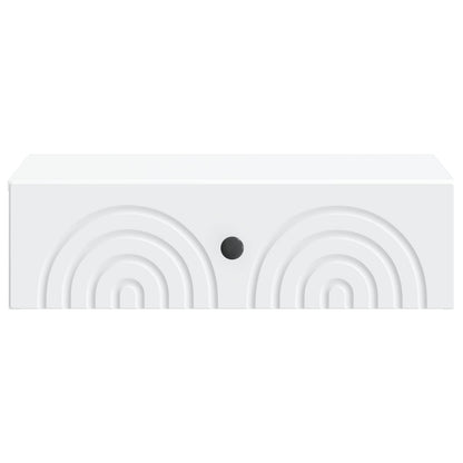 vidaXL Wall-Mounted Side Table White 59 x 34.5 x 17 cm Engineered Wood