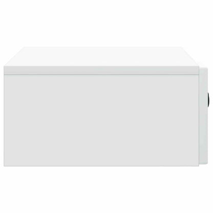 vidaXL Wall-Mounted Side Table White 59 x 34.5 x 17 cm Engineered Wood