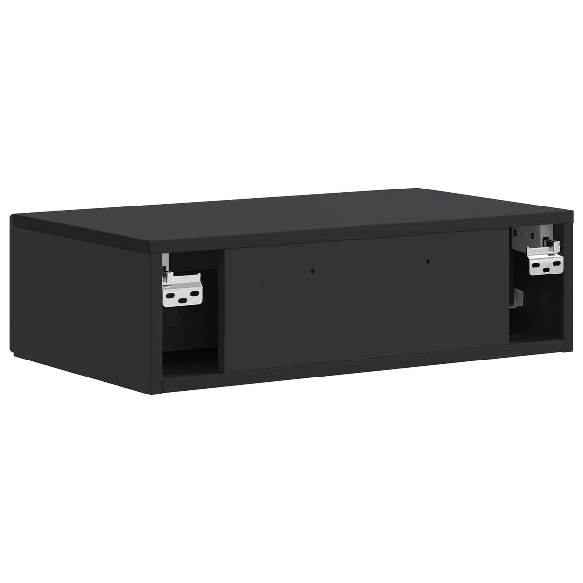 vidaXL Wall-Mounted Side Table 59 x 34.5 x 17 cm Engineered Wood Black