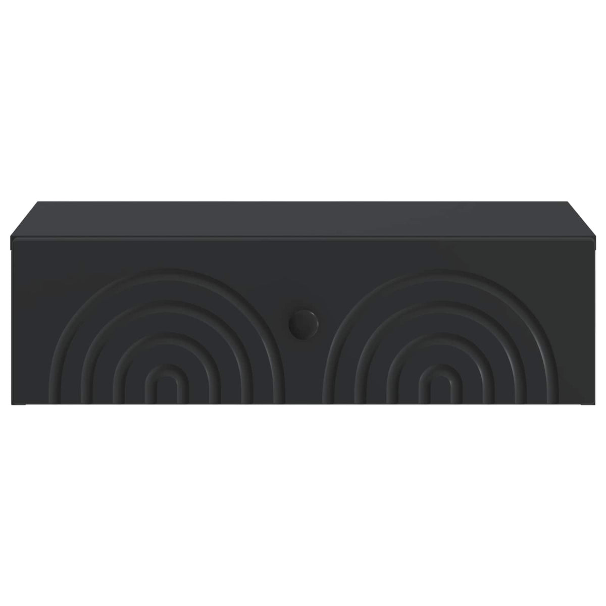 vidaXL Wall-Mounted Side Table 59 x 34.5 x 17 cm Engineered Wood Black