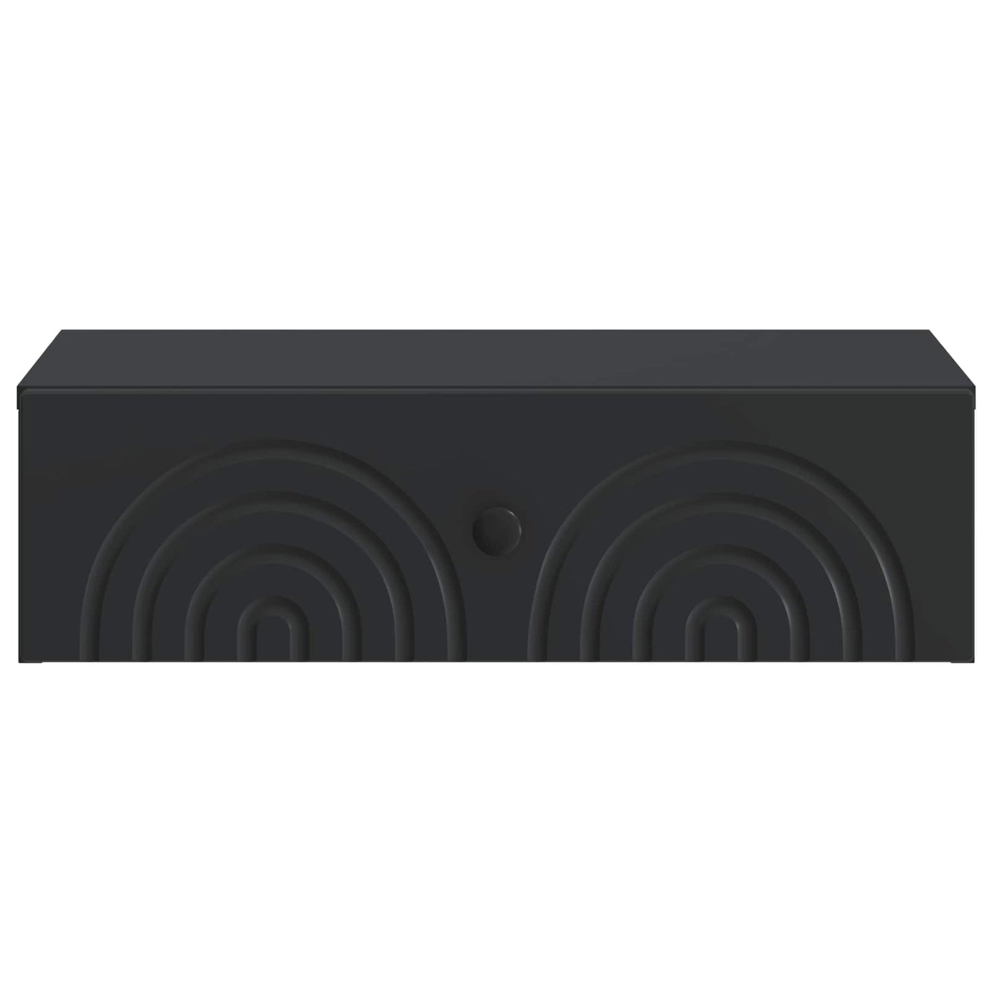 vidaXL Wall-Mounted Side Table Black 59 x 34.5 x 17 cm Engineered Wood