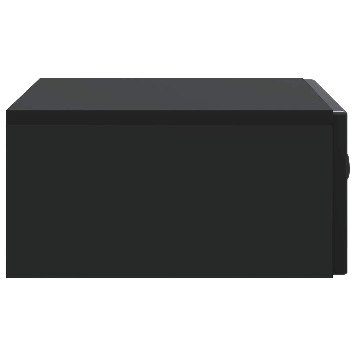 vidaXL Wall-Mounted Side Table Black 59 x 34.5 x 17 cm Engineered Wood