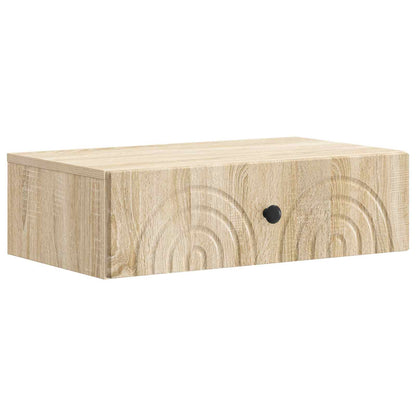 vidaXL Wall-Mounted Side Table 59 x 34.5 x 17 cm Engineered Wood