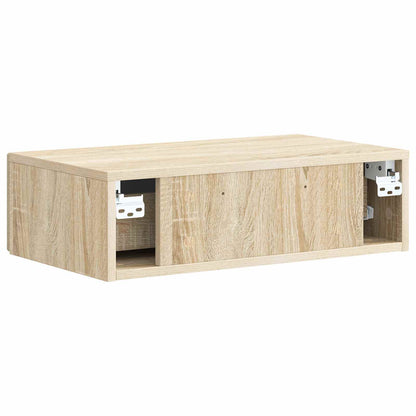 vidaXL Wall-Mounted Side Table 59 x 34.5 x 17 cm Engineered Wood
