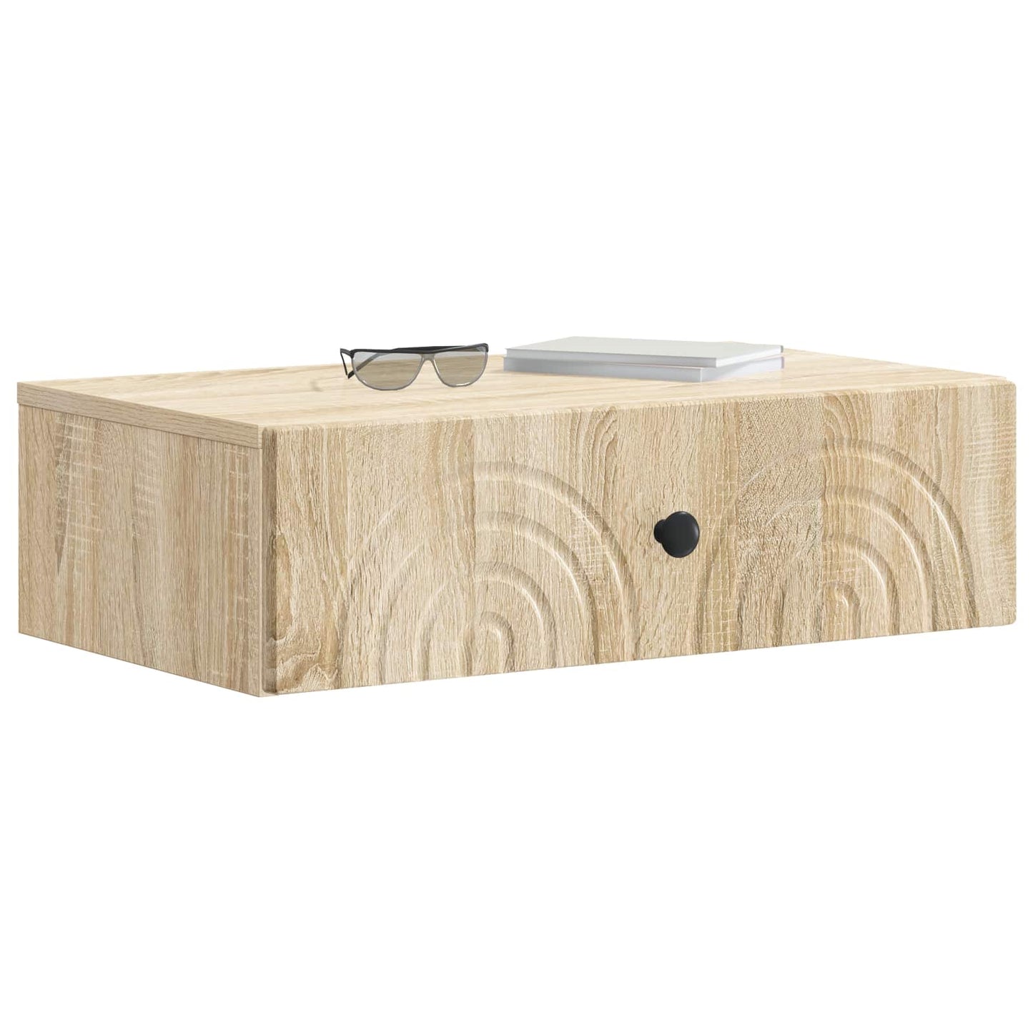 vidaXL Wall-Mounted Side Table 59 x 34.5 x 17 cm Engineered Wood