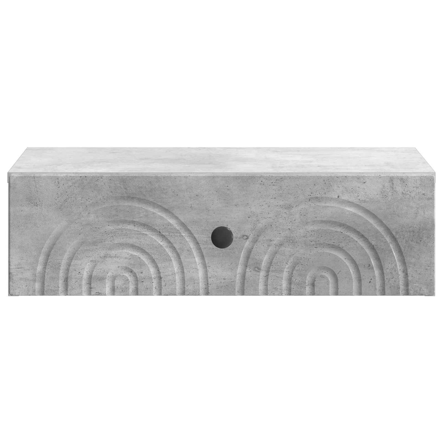 vidaXL Wall-Mounted Side Table Concrete Grey 59 x 34.5 x 17 cm