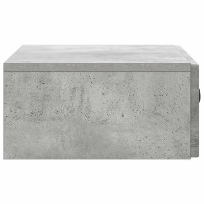 vidaXL Wall-Mounted Side Table Concrete Grey 59 x 34.5 x 17 cm