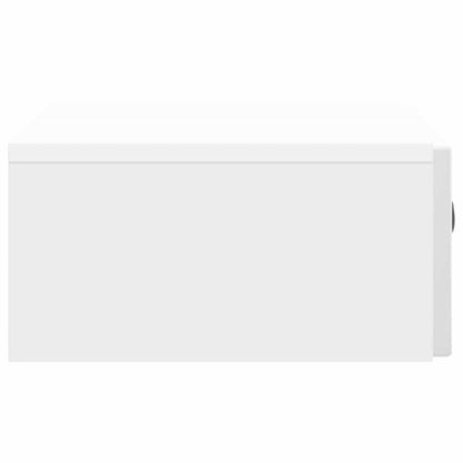 vidaXL Wall-Mounted Side Table High Gloss White 59 x 34.5 x 17 cm