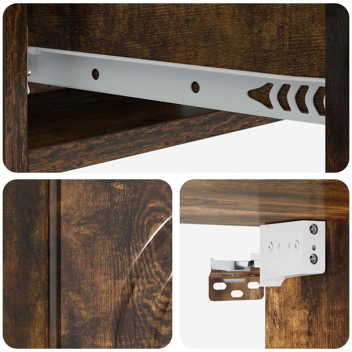 vidaXL Wall-Mounted Side Table 59 x 34.5 x 17 cm Engineered Wood