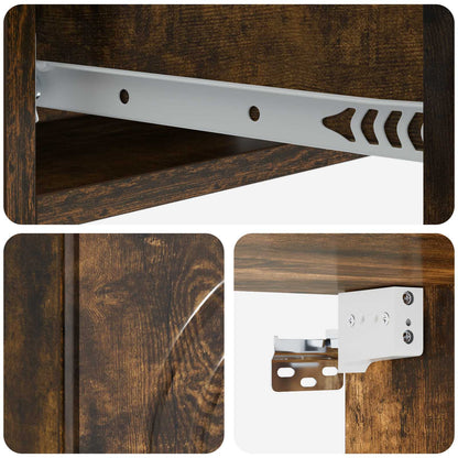 vidaXL Wall-Mounted Side Table 59 x 34.5 x 17 cm Engineered Wood