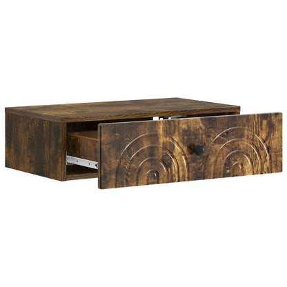 vidaXL Wall-Mounted Side Table 59 x 34.5 x 17 cm Engineered Wood