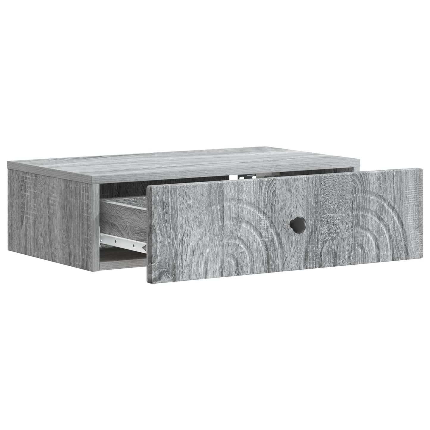 vidaXL Wall-Mounted Side Table Grey Sonoma 59 x 34.5 x 17 cm