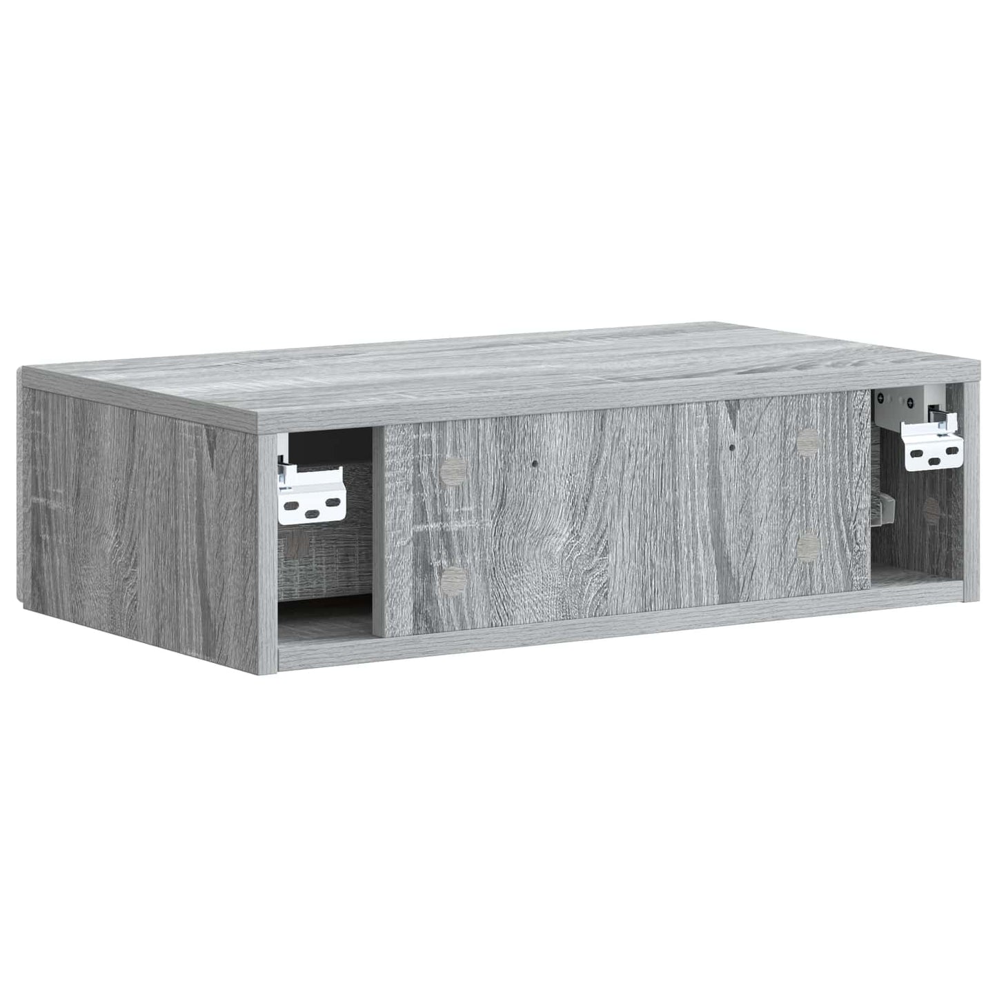 vidaXL Wall-Mounted Side Table Grey Sonoma 59 x 34.5 x 17 cm