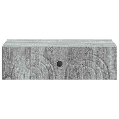 vidaXL Wall-Mounted Side Table Grey Sonoma 59 x 34.5 x 17 cm