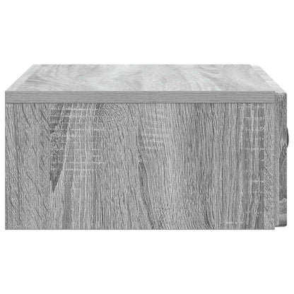 vidaXL Wall-Mounted Side Table Grey Sonoma 59 x 34.5 x 17 cm