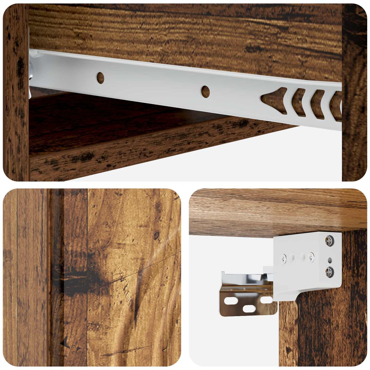 vidaXL Wall-Mounted Side Table 59 x 34.5 x 17 cm Engineered Wood