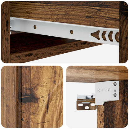 vidaXL Wall-Mounted Side Table 59 x 34.5 x 17 cm Engineered Wood