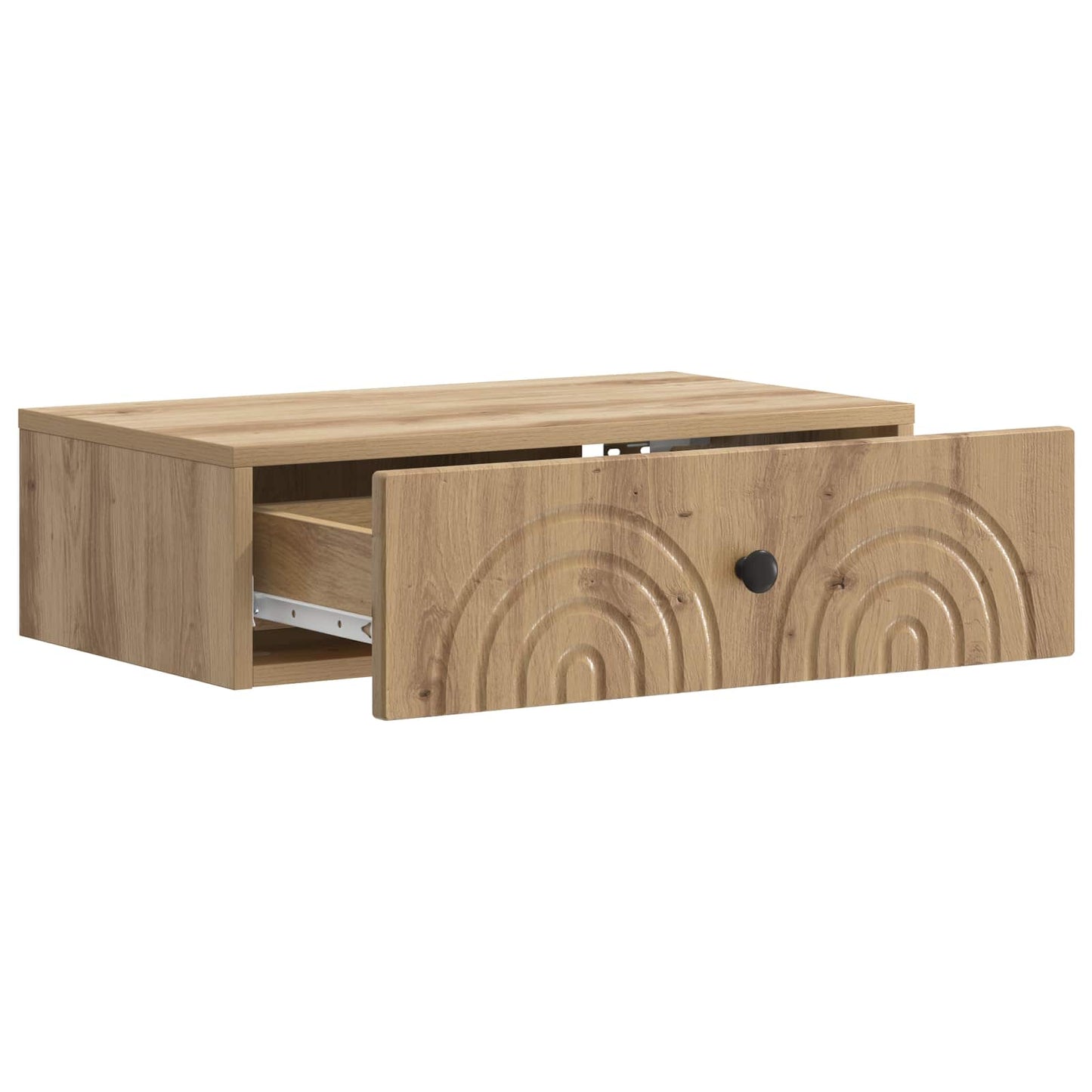 vidaXL Wall-Mounted Side Table 59 x 34.5 x 17 cm Engineered Wood