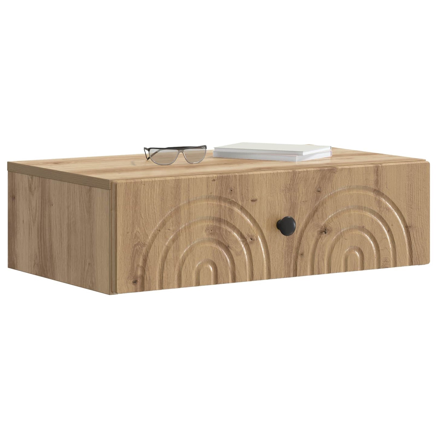 vidaXL Wall-Mounted Side Table 59 x 34.5 x 17 cm Engineered Wood
