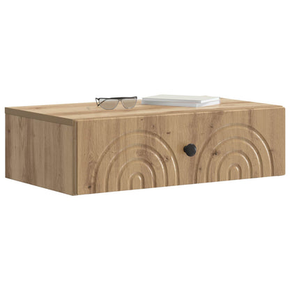 vidaXL Wall-Mounted Side Table 59 x 34.5 x 17 cm Engineered Wood