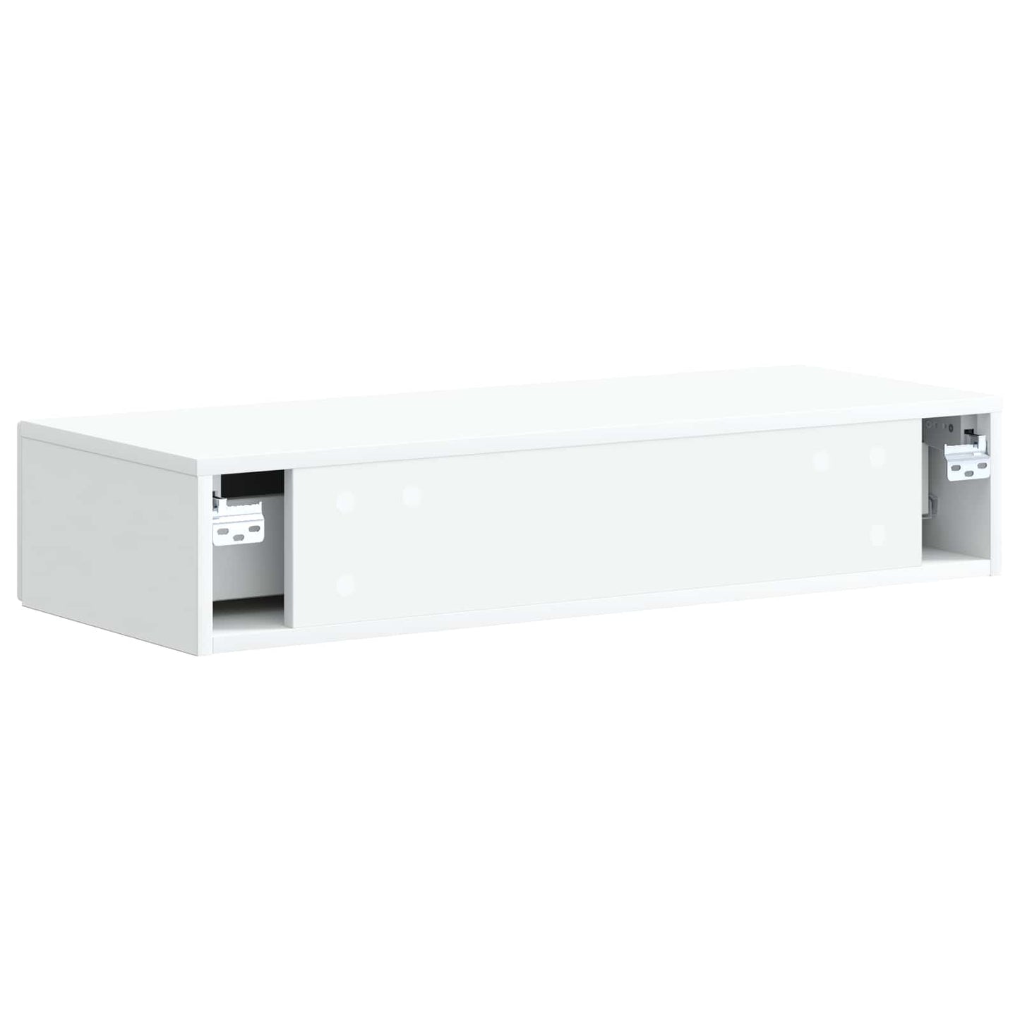 vidaXL Wall-Mounted Side Table Wall-mounted White 87.5 x 34.5 x 17 cm