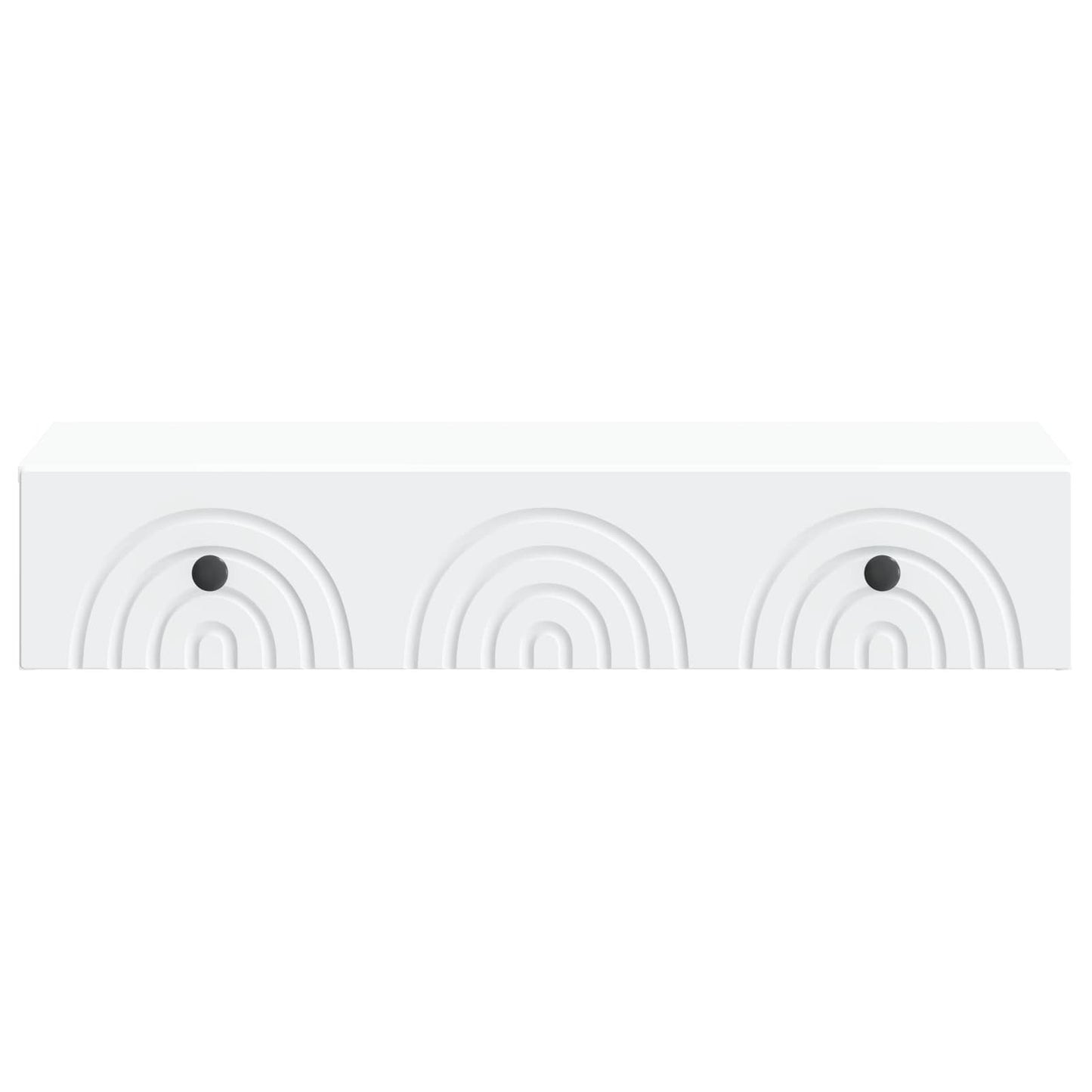 vidaXL Wall-Mounted Side Table Wall-mounted White 87.5 x 34.5 x 17 cm