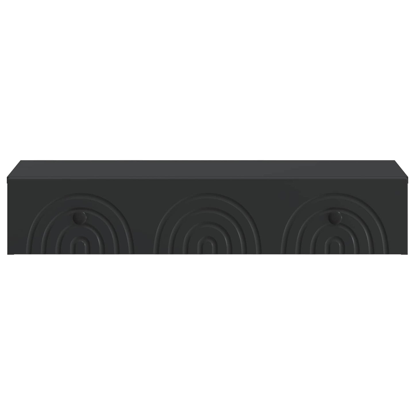 vidaXL Wall-Mounted Side Table Wall-mounted Black 87.5 x 34.5 x 17 cm