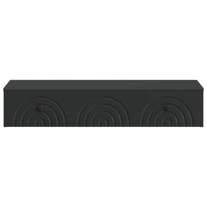 vidaXL Wall-Mounted Side Table Wall-mounted Black 87.5 x 34.5 x 17 cm