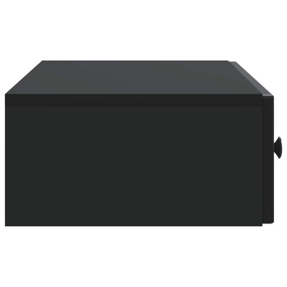 vidaXL Wall-Mounted Side Table Wall-mounted Black 87.5 x 34.5 x 17 cm
