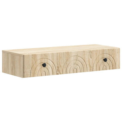 vidaXL Wall-Mounted Side Table Sonoma Oak 87.5 x 34.5 x 17 cm