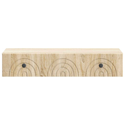 vidaXL Wall-Mounted Side Table Sonoma Oak 87.5 x 34.5 x 17 cm