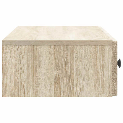 vidaXL Wall-Mounted Side Table Sonoma Oak 87.5 x 34.5 x 17 cm
