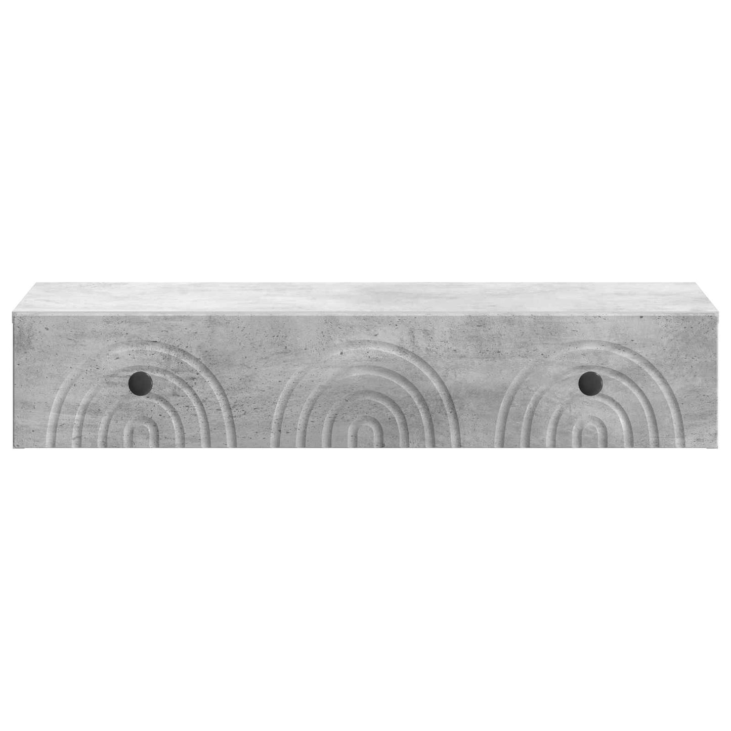 vidaXL Wall-Mounted Side Table Concrete Grey 87.5 x 34.5 x 17 cm