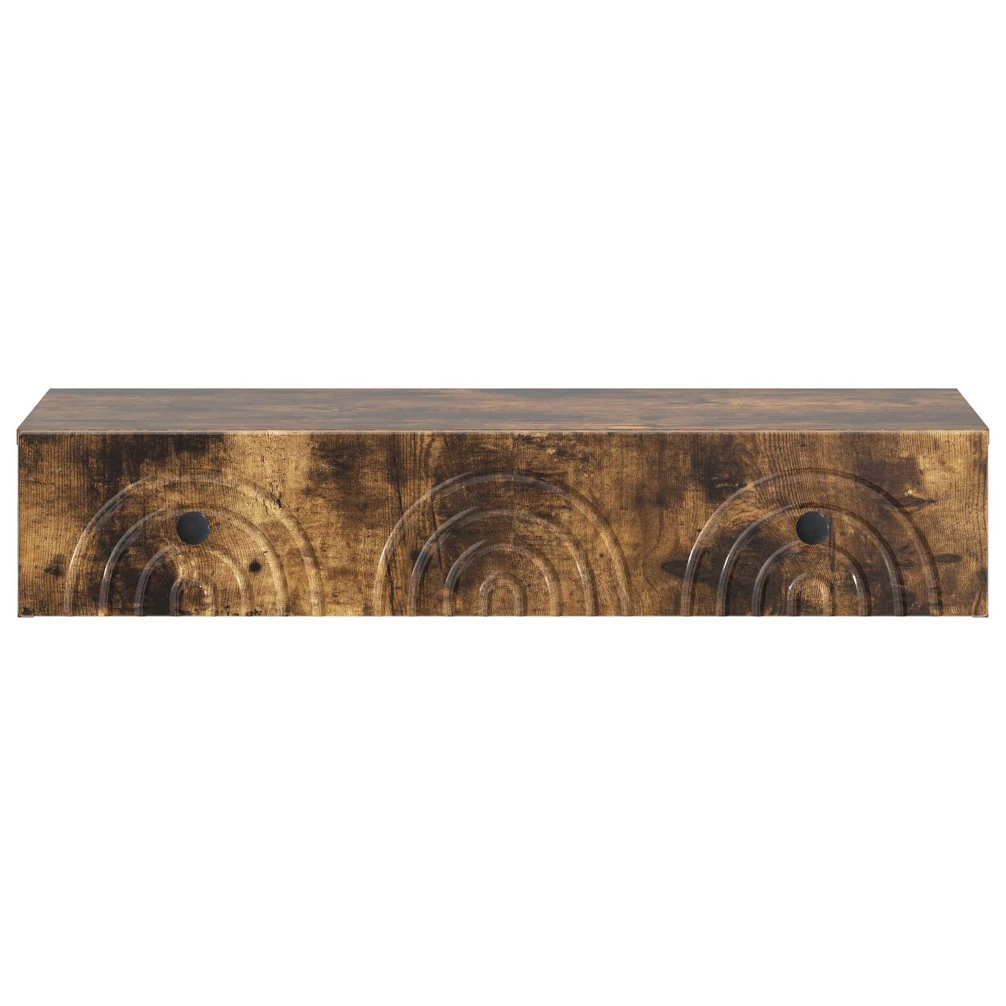 vidaXL Wall-Mounted Side Table Smoked Oak 87.5 x 34.5 x 17 cm