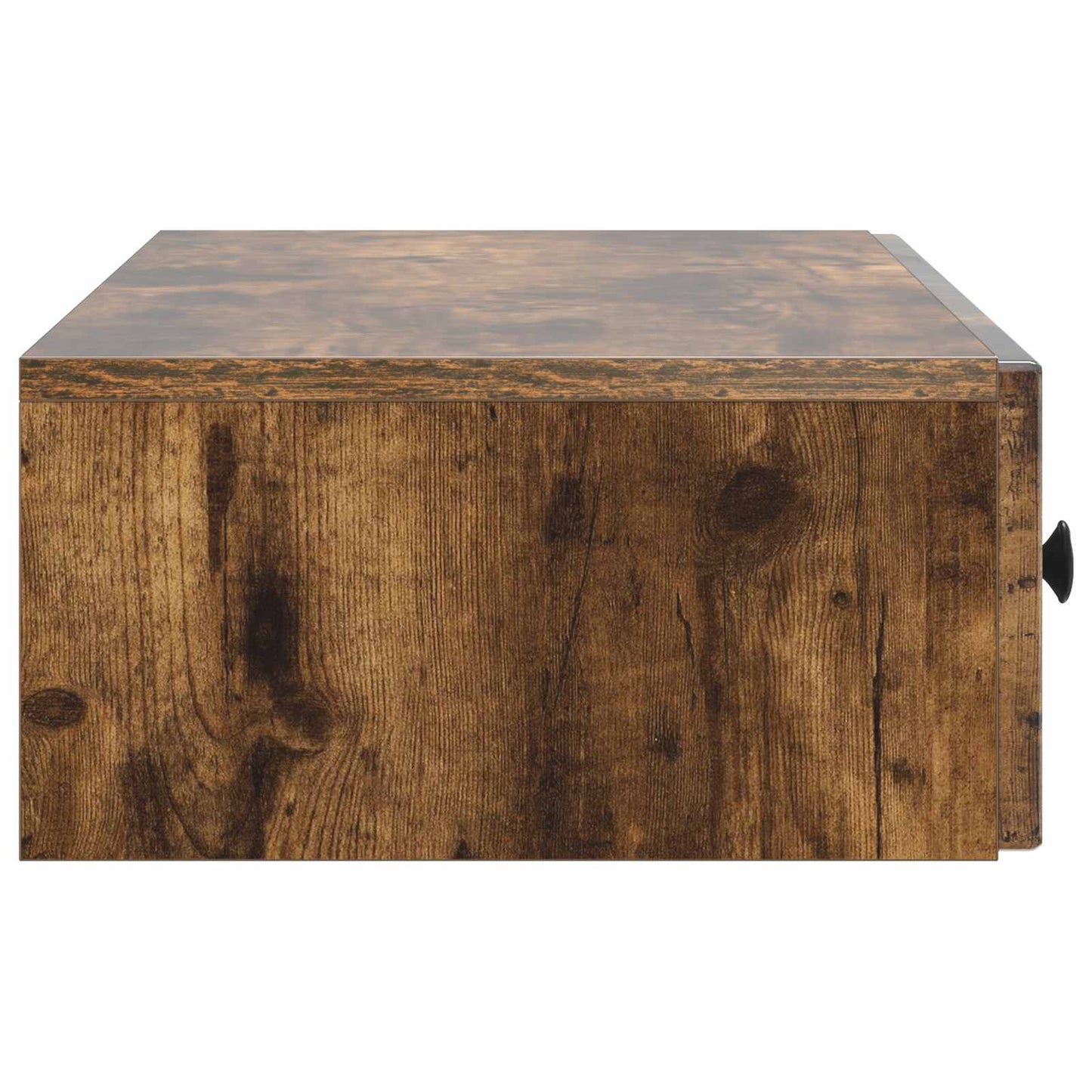 vidaXL Wall-Mounted Side Table Smoked Oak 87.5 x 34.5 x 17 cm
