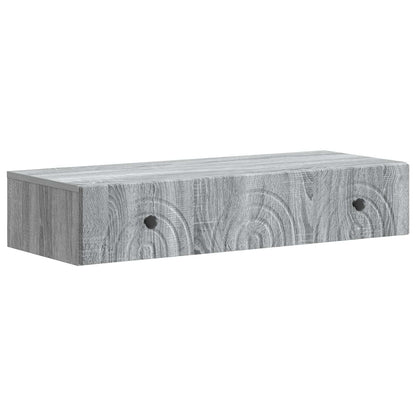 vidaXL Wall-Mounted Side Table Grey Sonoma 87.5 x 34.5 x 17 cm