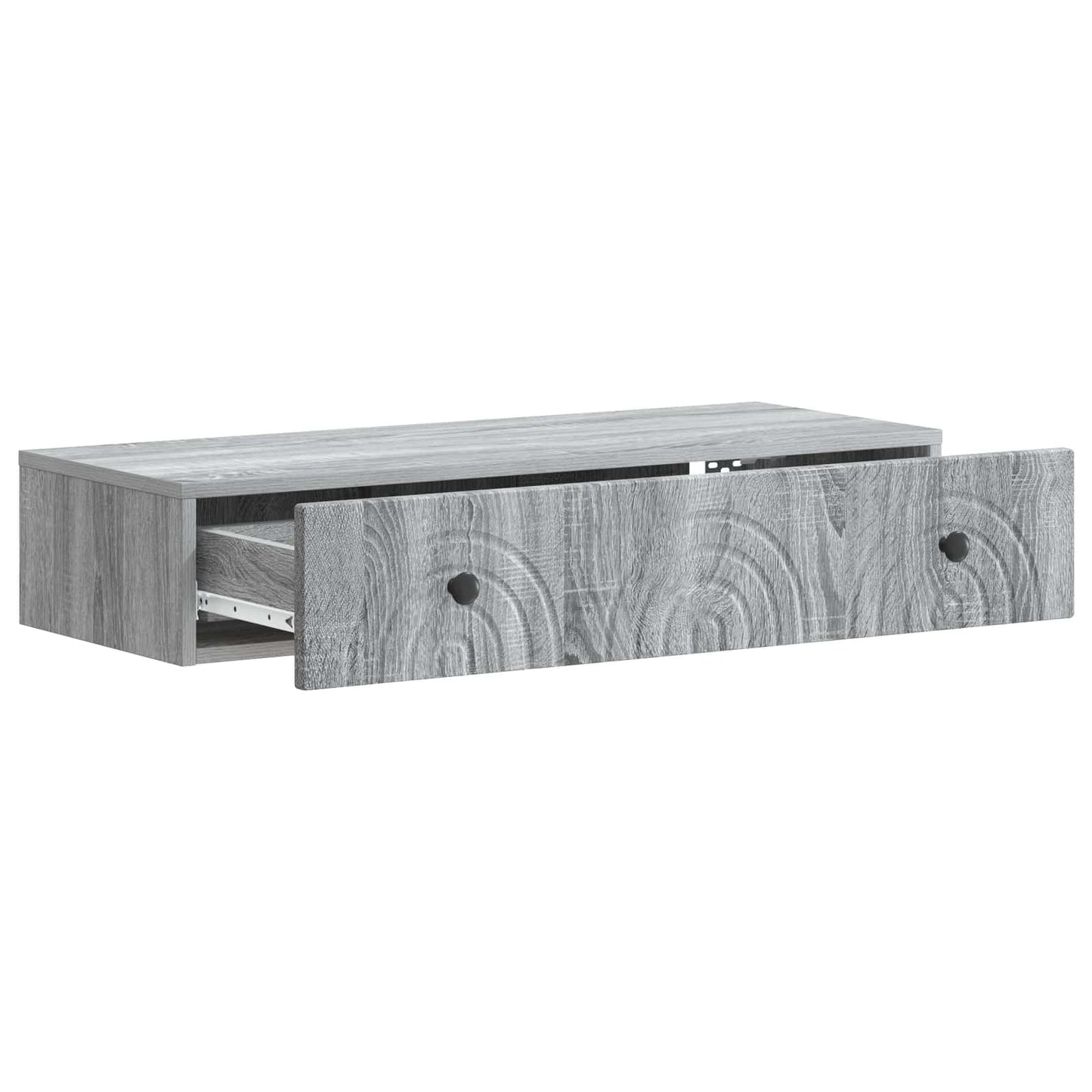 vidaXL Wall-Mounted Side Table Grey Sonoma 87.5 x 34.5 x 17 cm