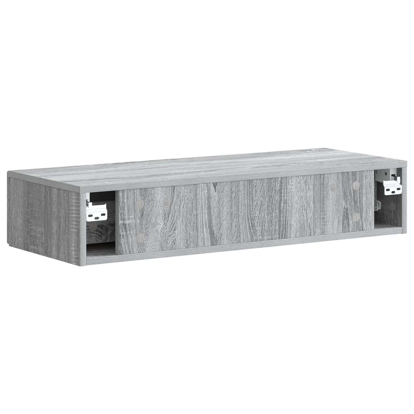 vidaXL Wall-Mounted Side Table Grey Sonoma 87.5 x 34.5 x 17 cm