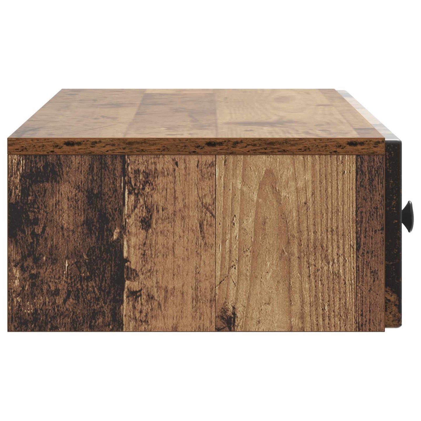 vidaXL Wall-Mounted Side Table Old Wood 87.5 x 34.5 x 17 cm