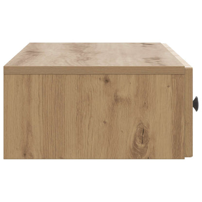 vidaXL Wall-Mounted Side Table Artisan Oak 87.5 x 34.5 x 17 cm