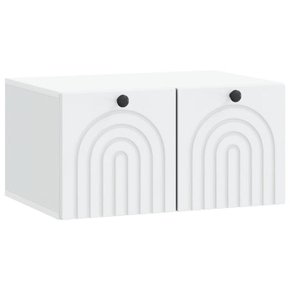 vidaXL Wall-Mounted TV Cabinet White 59.5 x 41 x 30 cm Engineered Wood