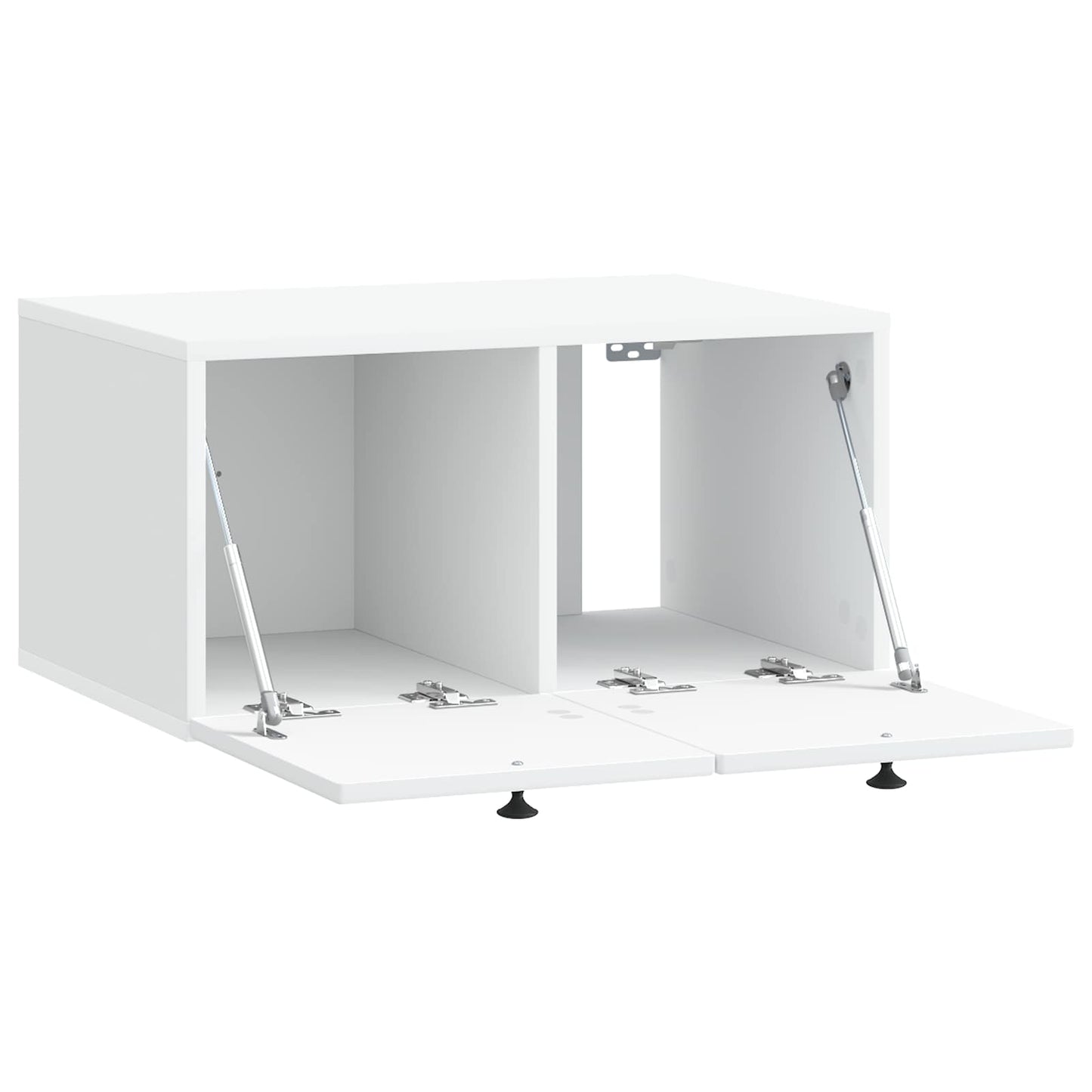 vidaXL Wall-Mounted TV Cabinet White 59.5 x 41 x 30 cm Engineered Wood