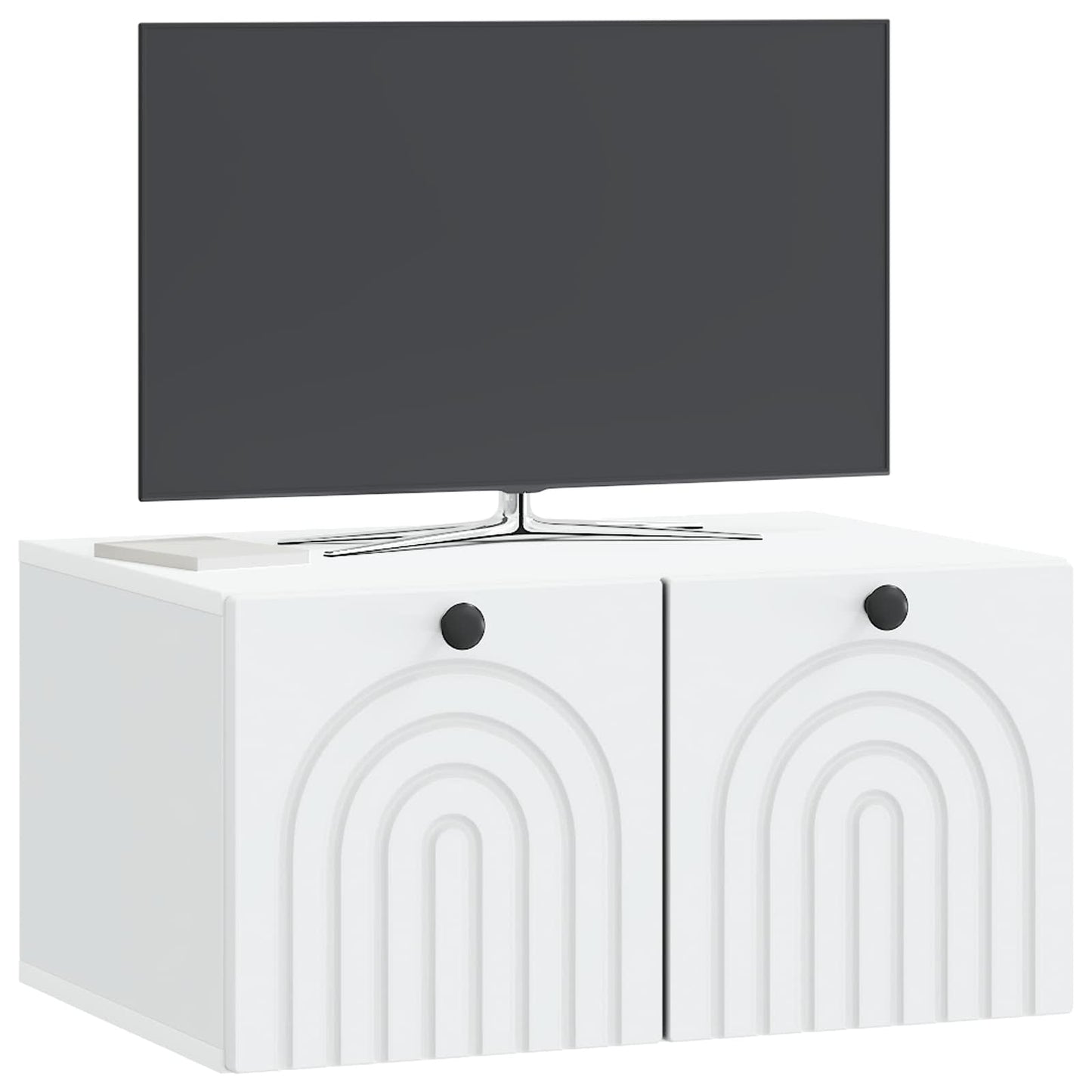 vidaXL Wall-Mounted TV Cabinet White 59.5 x 41 x 30 cm Engineered Wood