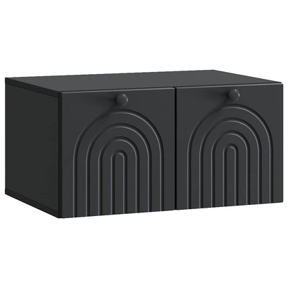 vidaXL Wall-Mounted TV Cabinet Black 59.5 x 41 x 30 cm Engineered Wood