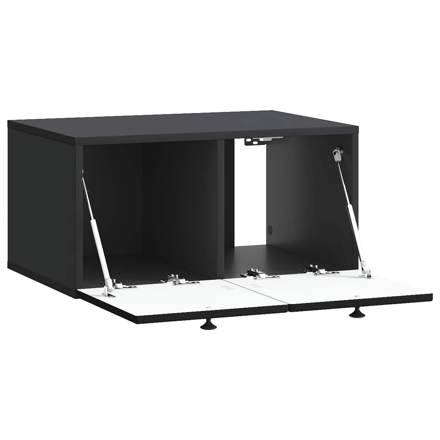 vidaXL Wall-Mounted TV Cabinet Black 59.5 x 41 x 30 cm Engineered Wood