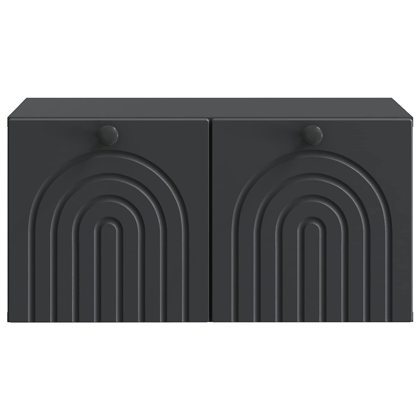 vidaXL Wall-Mounted TV Cabinet Black 59.5 x 41 x 30 cm Engineered Wood