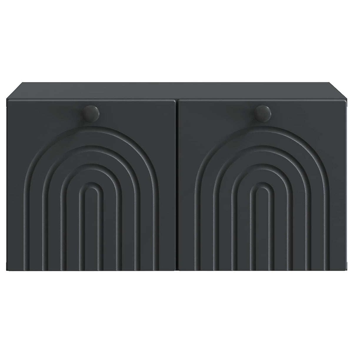 vidaXL Wall-Mounted TV Cabinet Black 59.5 x 41 x 30 cm Engineered Wood