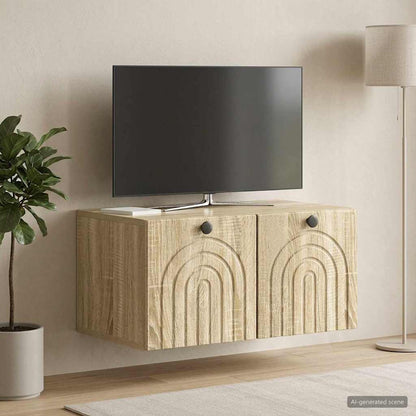 vidaXL Wall-Mounted TV Cabinet Sonoma Oak 59.5 x 41 x 30 cm